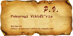 Pokornyi Viktória névjegykártya